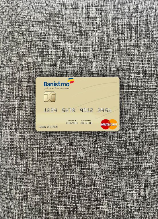 Download Panama Banco Banistmo mastercard photolook front Photoshop template